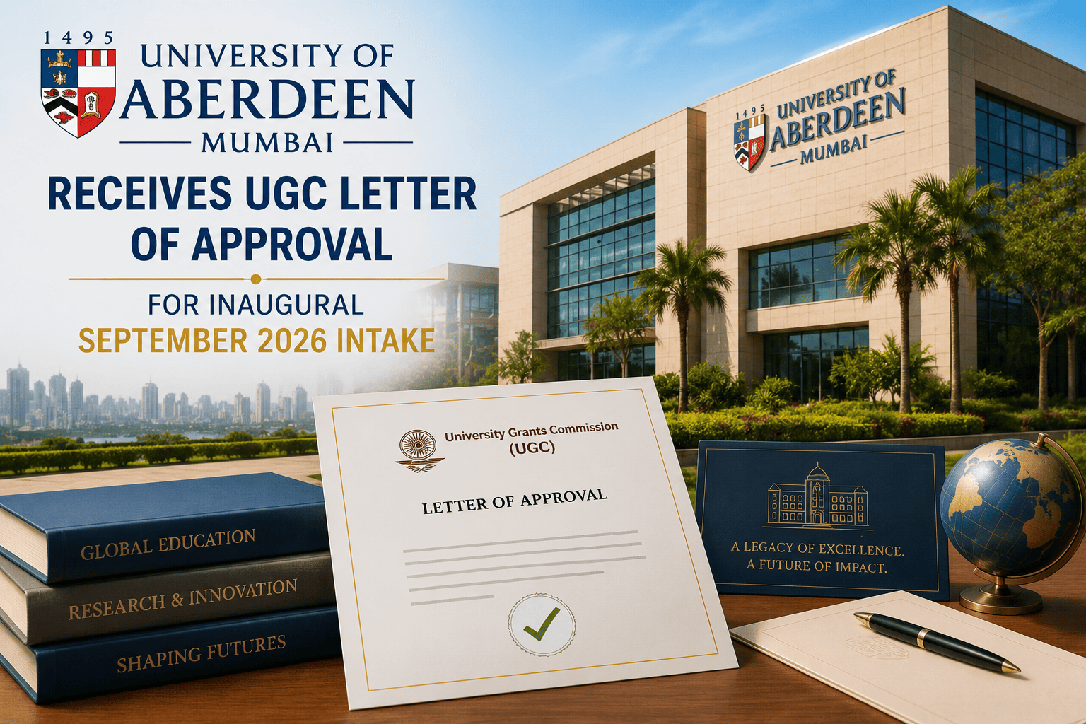 University of Aberdeen Mumbai Receives UGC Letter of Approval for Inaugural September 2026 Intake-