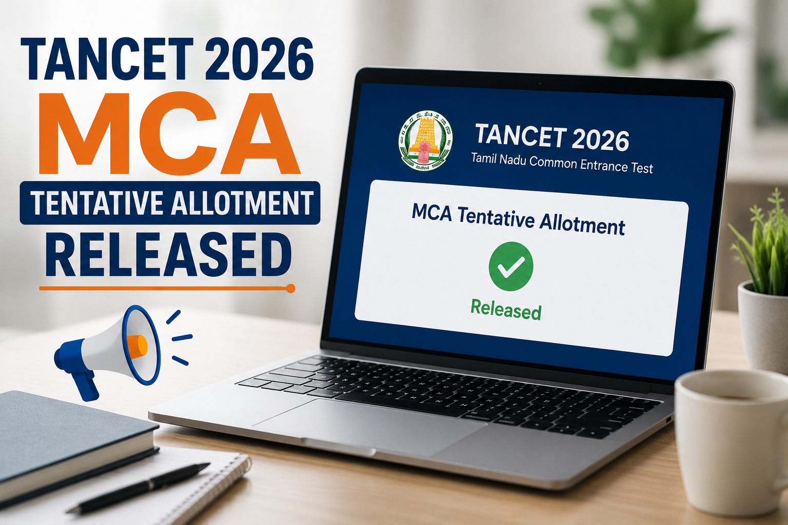@ TANCET 2026 MCA Tentative Allotment Released