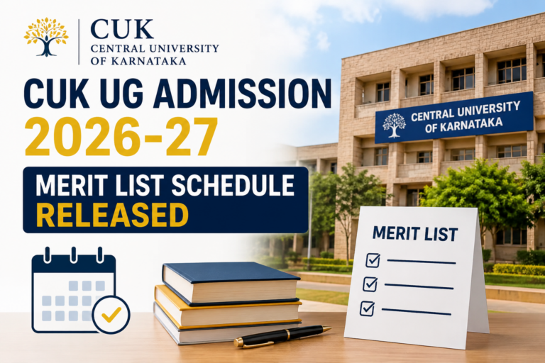 CUK UG Admission 2026-27 Merit List Schedule Released