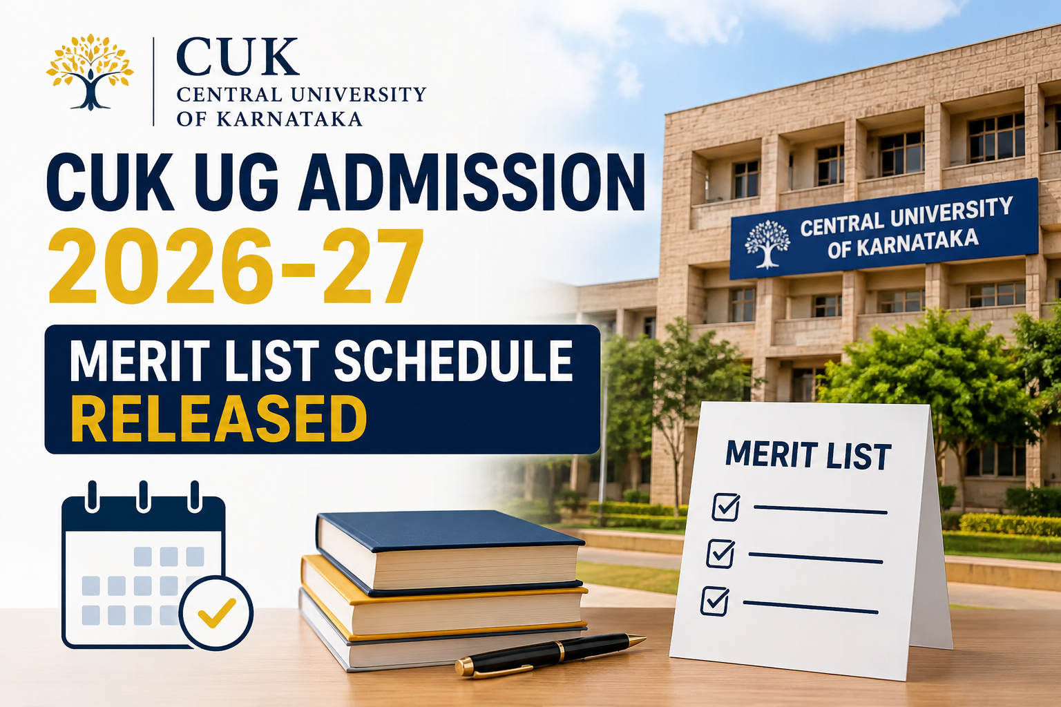 CUK UG Admission 2026-27 Merit List Schedule Released