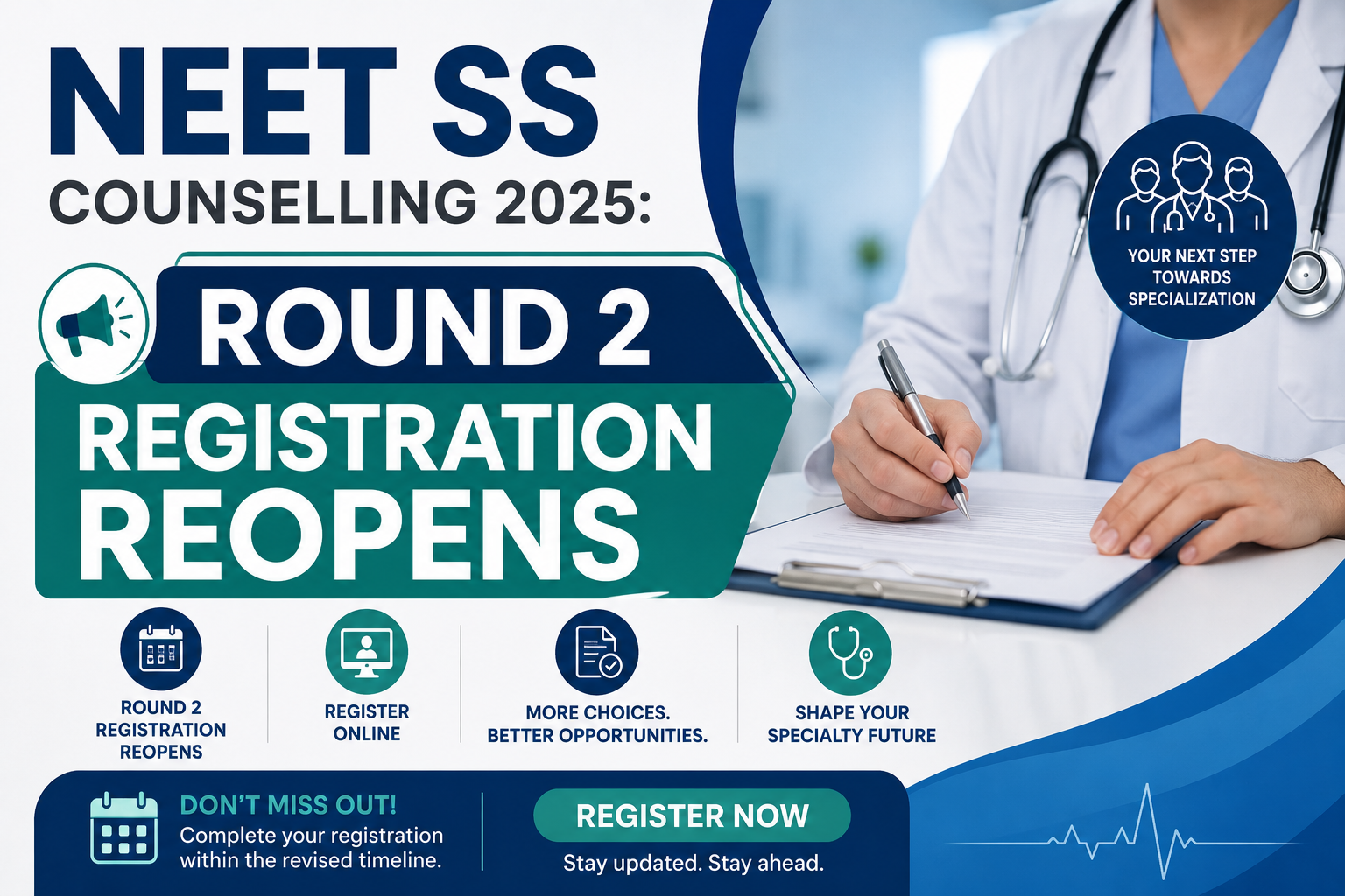 NEET SS Counselling 2025: Round 2 Registration Reopens