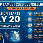 AP EAMCET 2026 Counselling Schedule Out: Registration Starts July 20 at cets.apsche.ap.gov.in