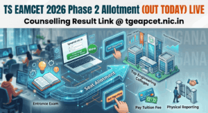 TS EAMCET 2026 Phase 2 Allotment Result Out Today