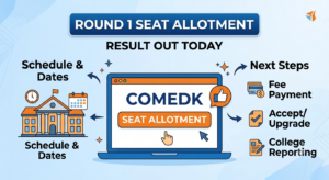 COMEDK Round 1 Seat Allotment Result Out Today: Full Schedule & Next Steps