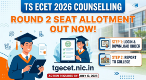 TS ECET 2026 Round 2 Seat Allotment Out at tgecet.nic.in: Check Now