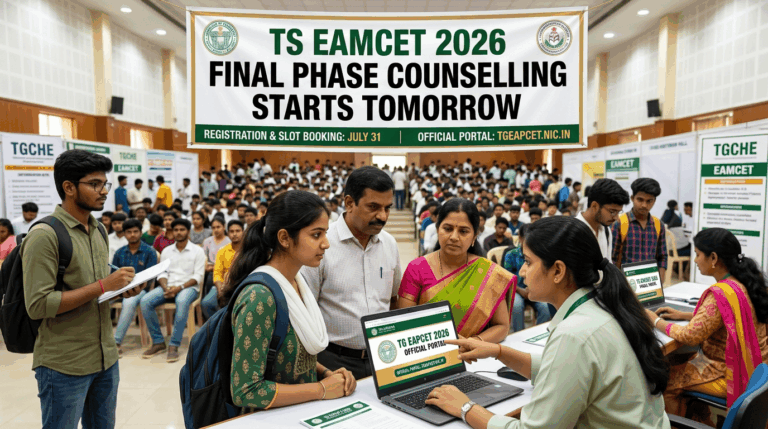 TS EAMCET 2026 Final Phase Counselling Starts Tomorrow;