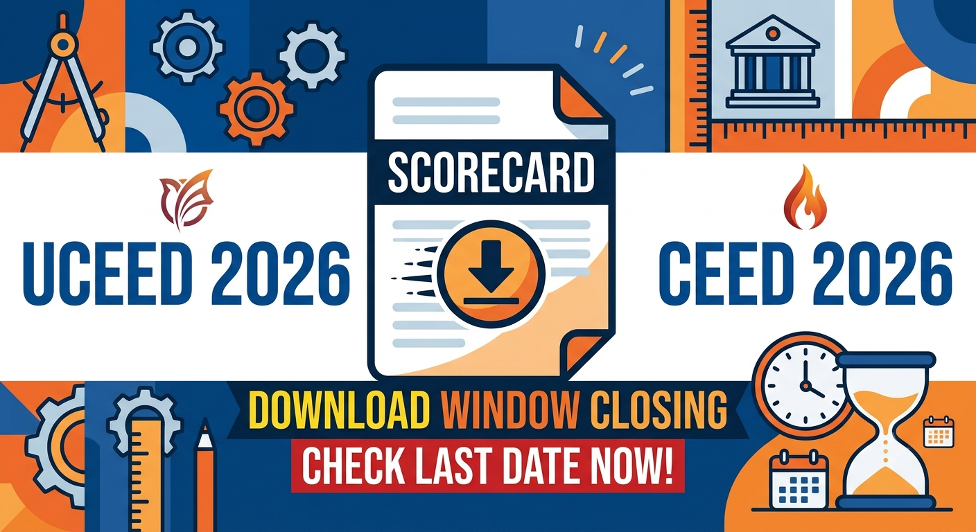 UCEED & CEED 2026 Scorecard Download Window Closing Soon