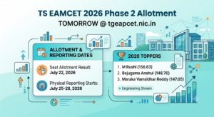 TS EAMCET 2026 Phase 2 Allotment Tomorrow