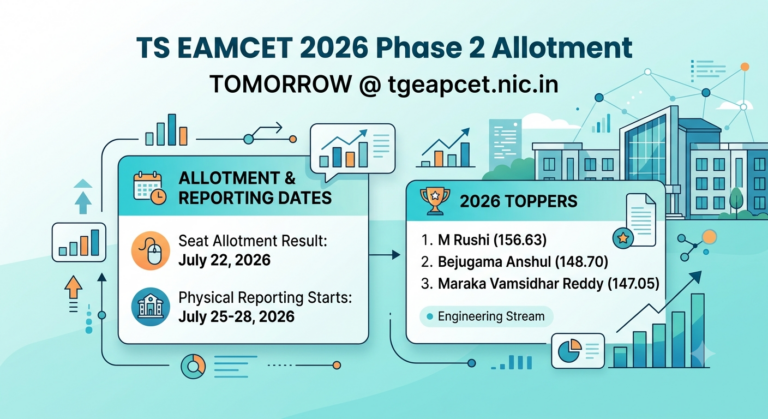 TS EAMCET 2026 Phase 2 Allotment Tomorrow