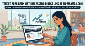 TANCET 2026 Rank List Out: Check Your MBA/MCA Rank Direct Link at tn-mbamca.com