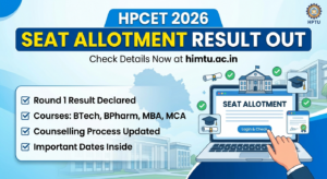 HPCET 2026 Seat Allotment Result Out at himtu.ac.in; Check Details Here