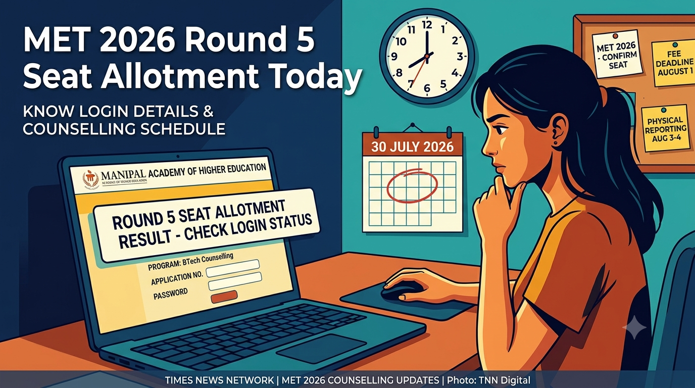 MET 2026 Round 5 Seat Allotment Result Today