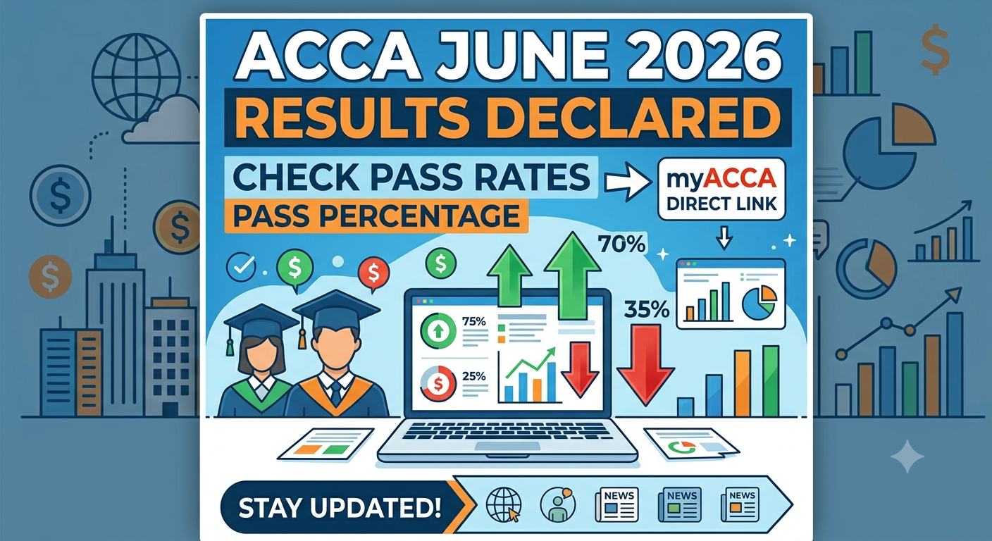 ACCA June 2026 Results Declared: Check Pass Rates, Pass Percentage, and myACCA Direct Link