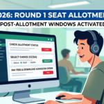 KCET 2026 Round 1 Seat Allotment Schedule OUT; Post-Allotment Windows Activated
