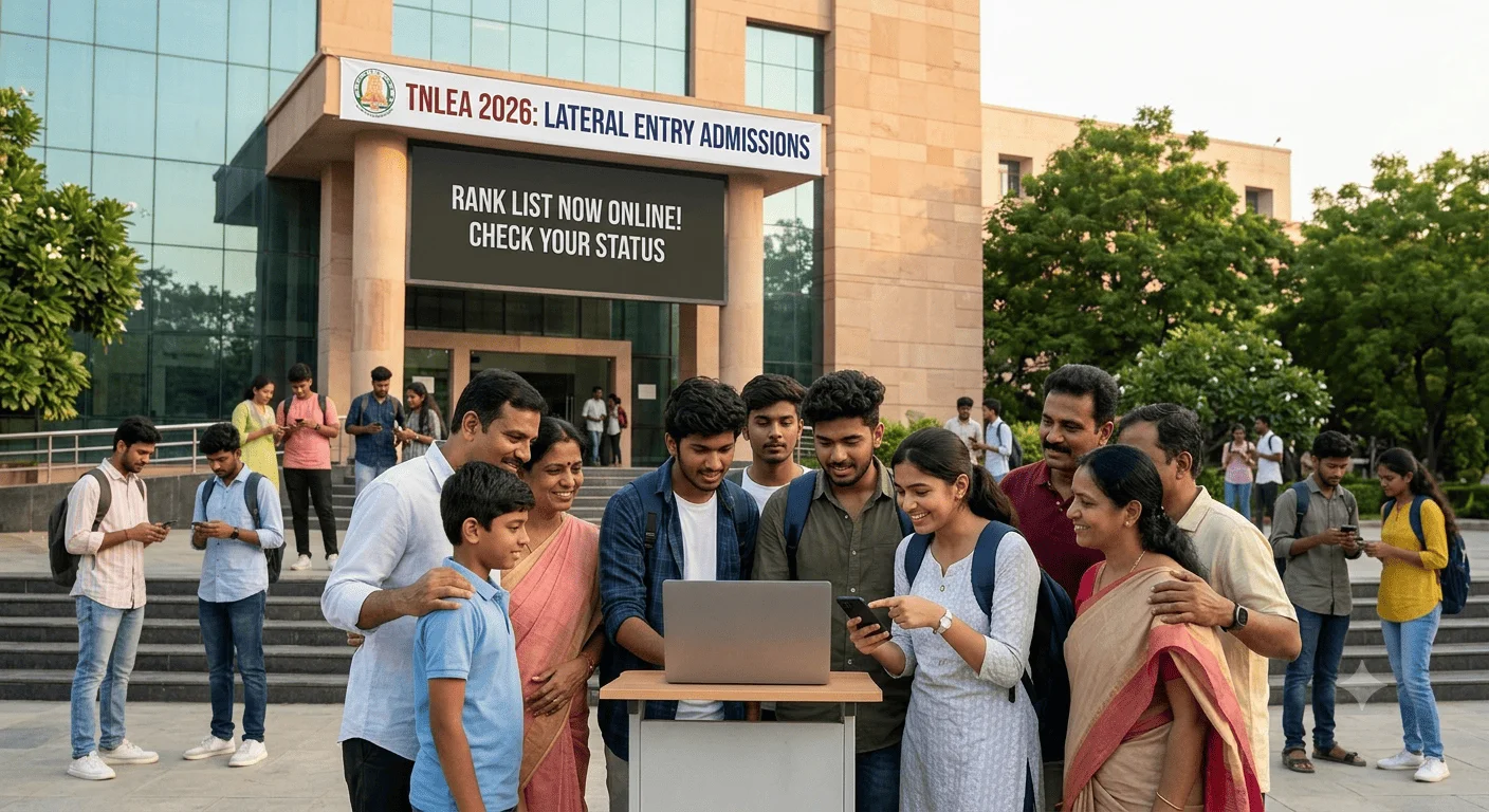Tamil Nadu Lateral Entry Admissions (TNLEA) 2026 Rank List Released on tnlea.com