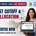 DU First Cutoff 2026 & Seat Allocation Today @ugadmission.uod.ac.in: Check Status Here!
