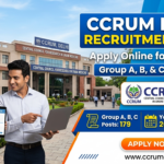CCRUM Delhi Recruitment 2026: Apply Online for 179 Group A, B, and C Posts