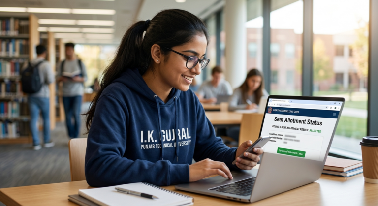 I.K. Gujral Punjab Technical University Declares Round 3 Seat Allotment Results Today