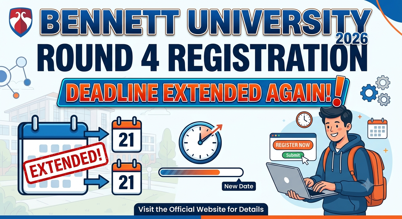 Bennett University Round 4 Registration 2026 Deadline Extended Again