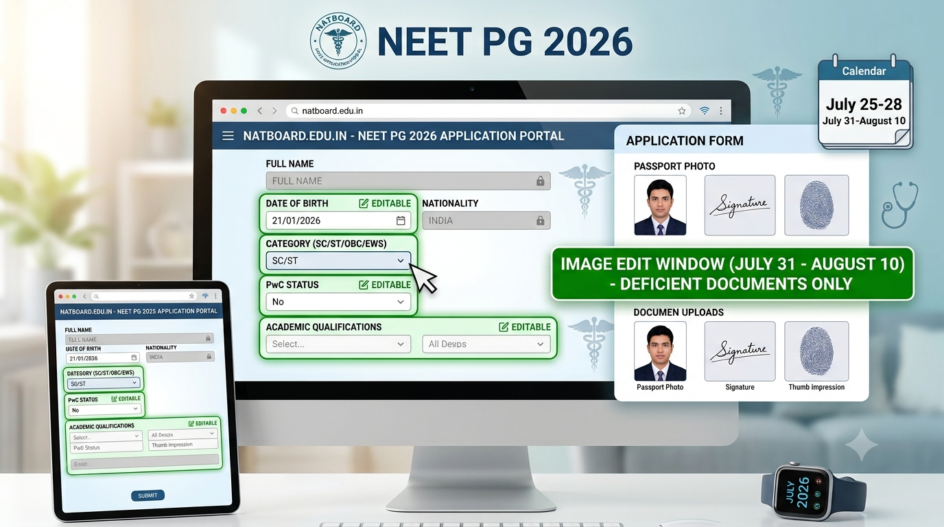 NEET PG Edit Window 2026