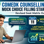 COMEDK Counselling 2026: Mock Choice Filling Starts July 11; Revised Seat Matrix Out