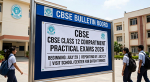 CBSE Class 12th Compartment Practical Exams 2026 Set to Begin on July 29: Essential Guidelines for Students and Schools