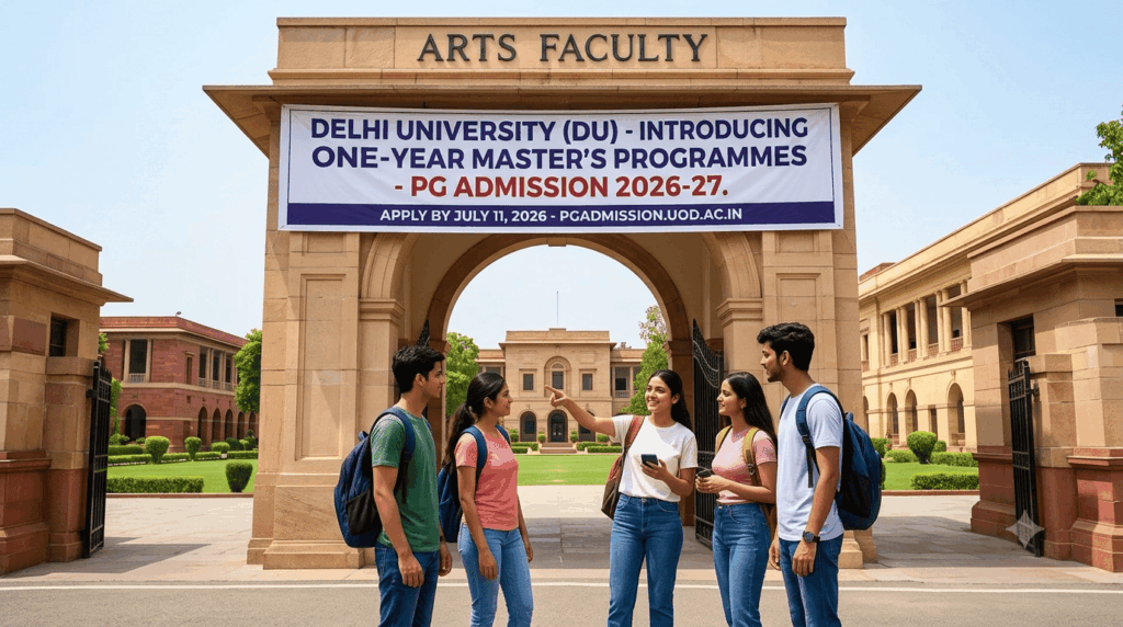 DU PG Admission 2026: Delhi University Launches First-Ever One-Year Master’s Programmes; Apply by July 11