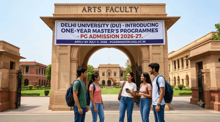 DU PG Admission 2026: Delhi University Launches First-Ever One-Year Master's Programmes