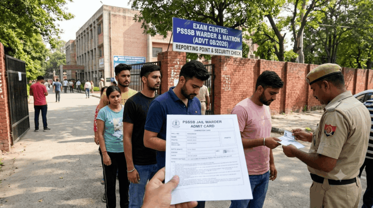 PSSSB Jail Warder Admit Card Released: Everything Candidates Need to Know