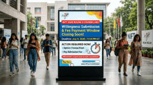 NIFT 2026 Round 2 Willingness Submission & Fee Payment Window Closing Soon @nift.ac.in/admission