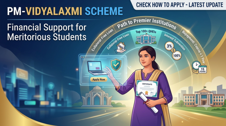 PM-Vidyalaxmi Scheme 2026: Financial Support for Meritorious Students—How to Apply