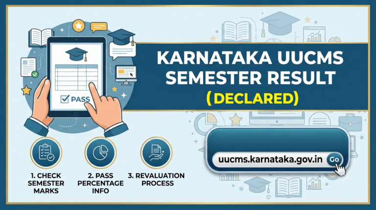 Karnataka UUCMS Result 2026 (Declared): Check Semester Marks, Pass Percentage, and Revaluation Process
