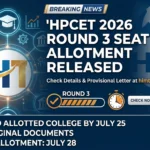 HPCET 2026 Round 3 Seat Allotment Released at himtu.ac.in; Check Complete Details Here