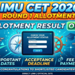 IMU CET 2026 Round 1 Allotment Out; Check Steps and Next Process Here
