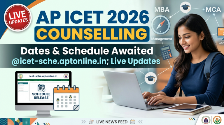 AP ICET 2026 Counselling Dates & Schedule Awaited @icet-sche.aptonline.in; Live Updates