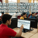 Rajasthan University PG Admission 2026-27: Online Applications Start Today, Check Dates, Eligibility, and How to Apply
