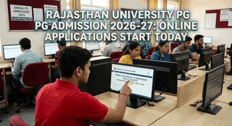Rajasthan University PG Admission 2026-27: Online Applications Start Today