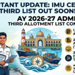 IMU CET Round 2 Seat Allotment Result 2026 Released: Third List Out Soon at imu.edu.in
