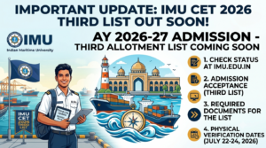 IMU CET Round 2 Seat Allotment Result 2026 Released: Third List Out Soon at imu.edu.in
