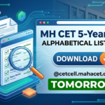 MH CET 5-Year LLB Alphabetical List 2026 Tomorrow
