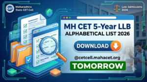 MH CET 5-Year LLB Alphabetical List 2026 Tomorrow