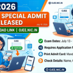 OJEE 2026 Second Special Admit Card Released: Direct Download Link at ojee.nic.in