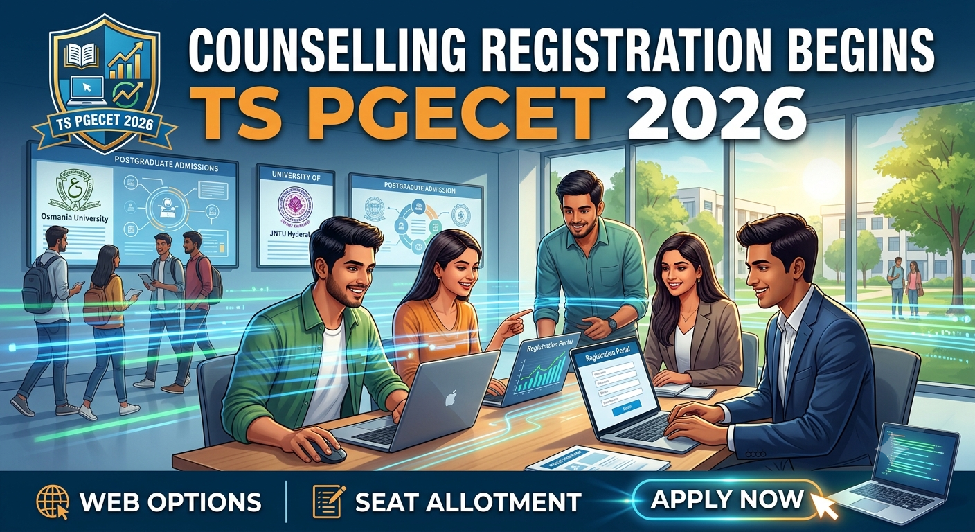 TS PGECET 2026 Counselling Registration Begins