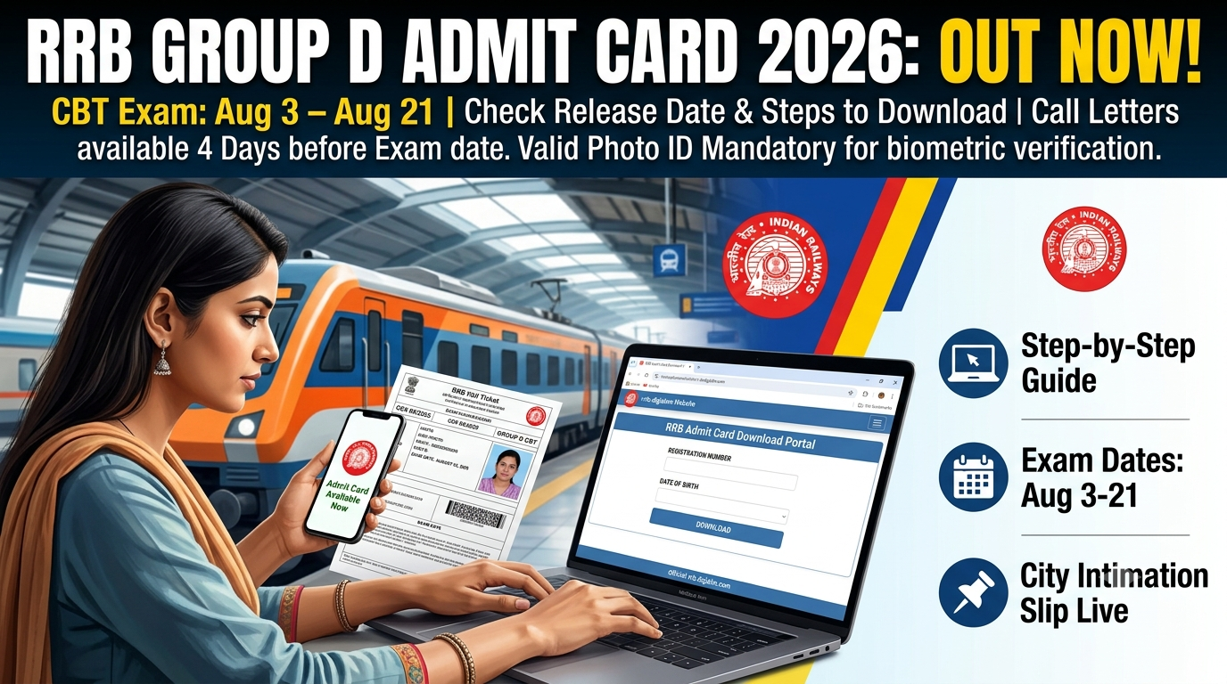 RRB Group D Admit Card 2026