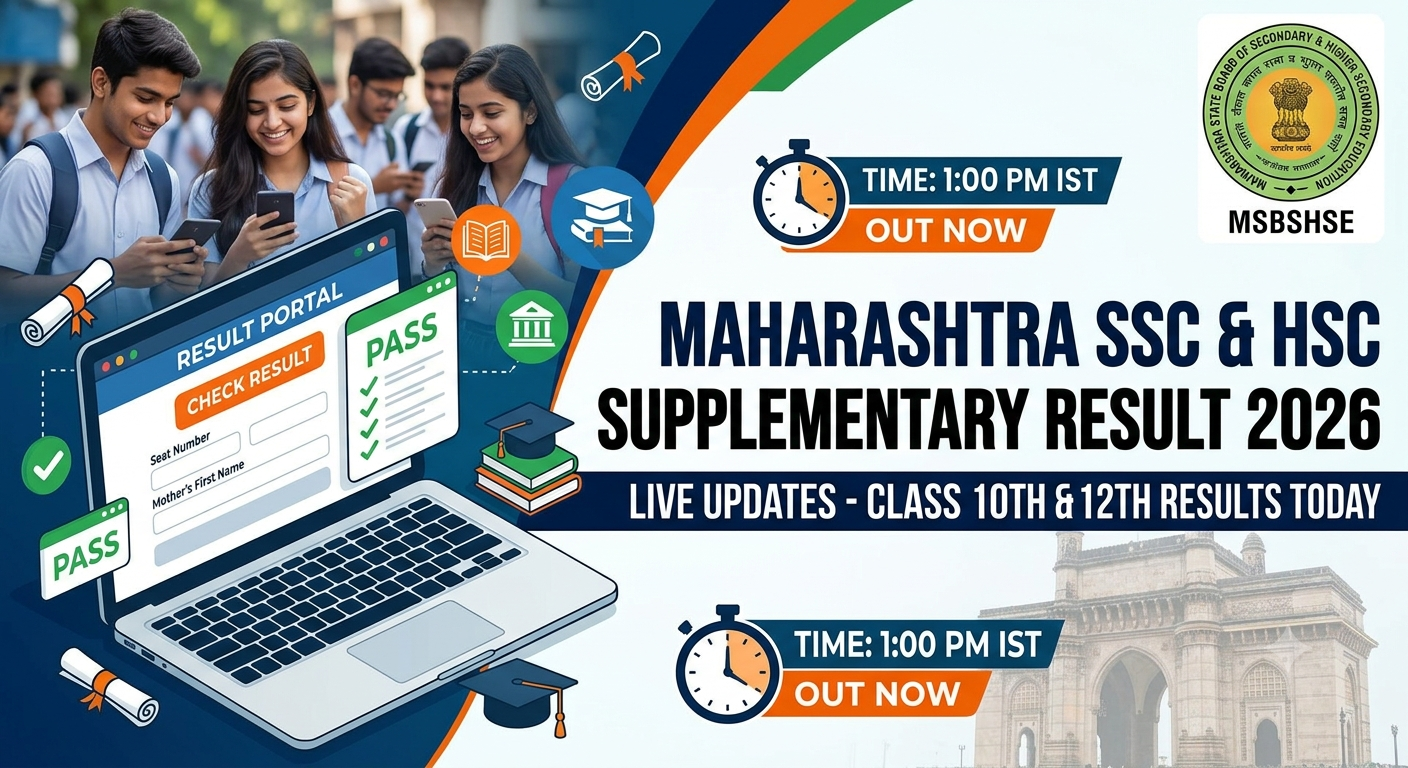 Maharashtra SSC, HSC Supplementary Result 2026 Live Updates