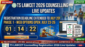 TS LAWCET Counselling Registration 2026 to End Soon; Check Details Here