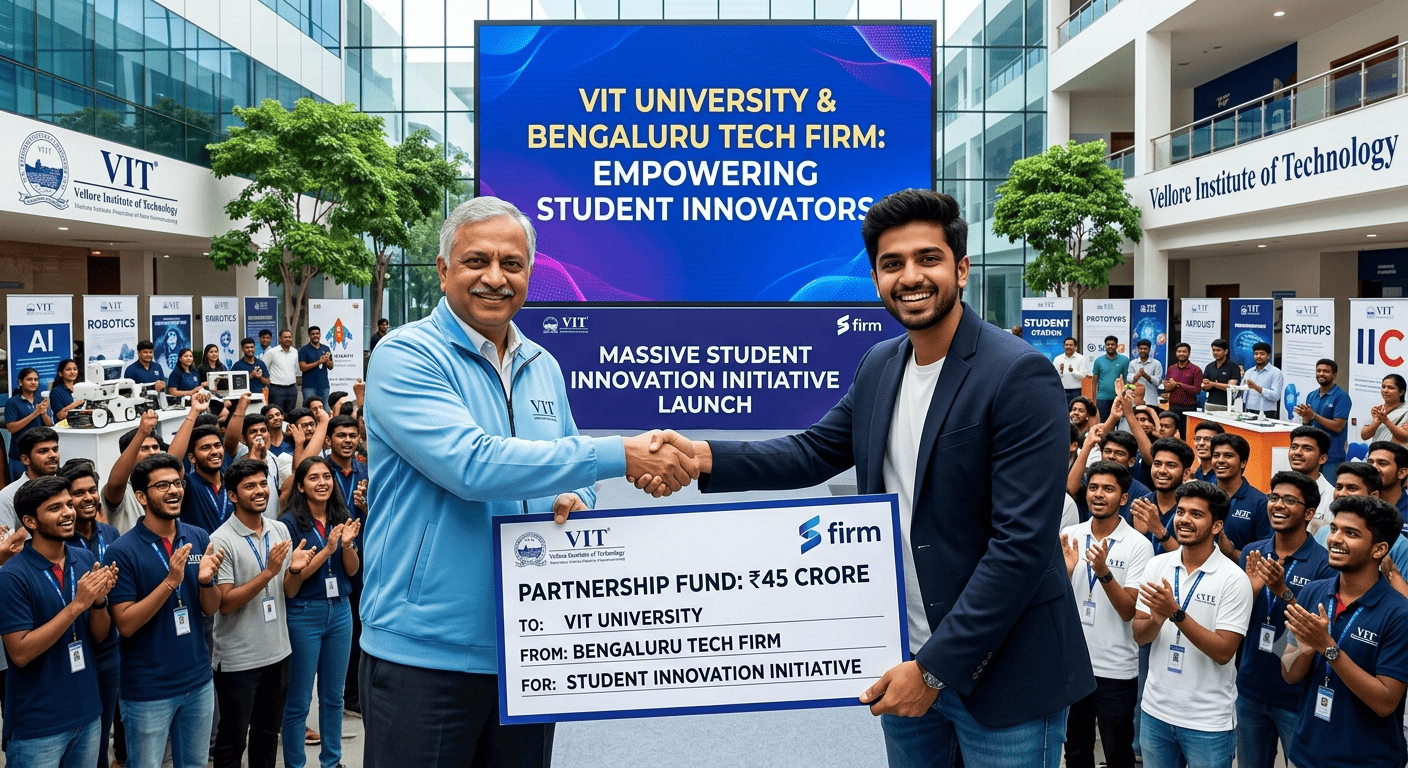 VIT University Partners with Bengaluru Tech Firm to Launch Massive Student Innovation Initiative