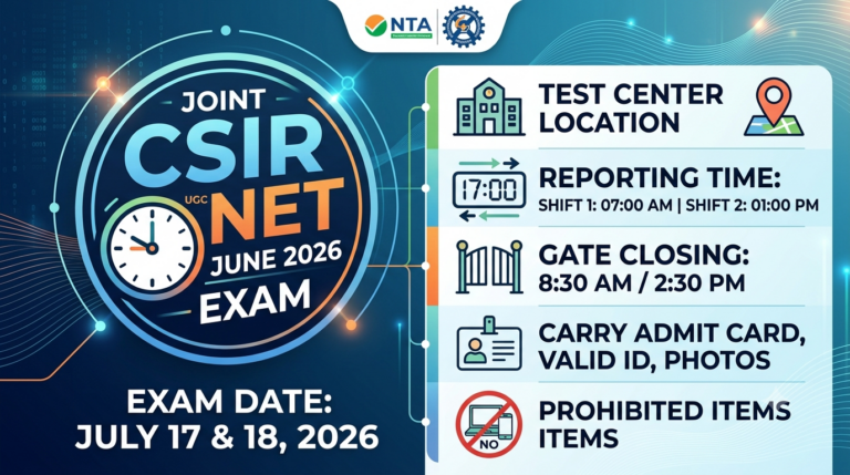 CSIR NET June 2026 Exam on July 17: Check Reporting Time and Guidelines Here