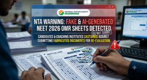 NTA Warns Medical Candidates Against AI-Generated and Fake NEET UG 2026 OMR Answer Sheets