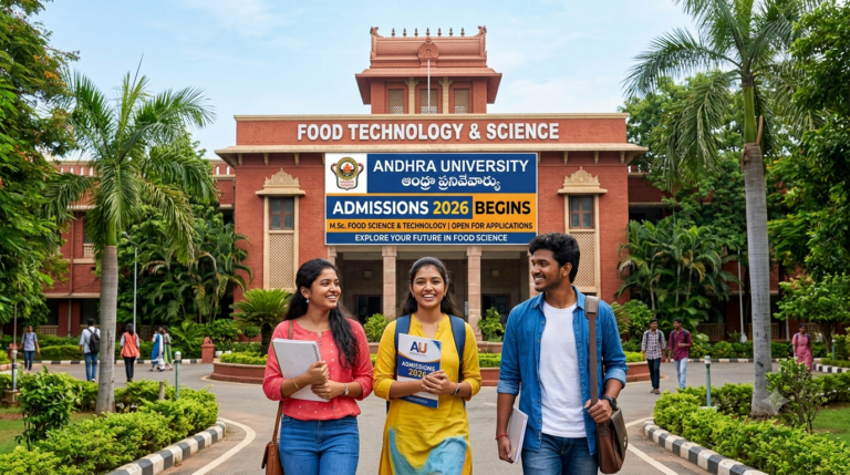 Andhra University Food Science Admission 2026 Begins